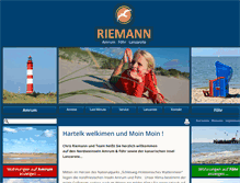 Tablet Screenshot of amrum-foehr.de